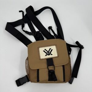 Vortex Optics Binocular Harness Chest Pack Tan Black Mesh Adjustable Straps